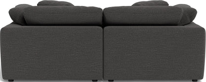 Fluffy 89" 2 Piece Sofa w/Otto - Curious Charcoal