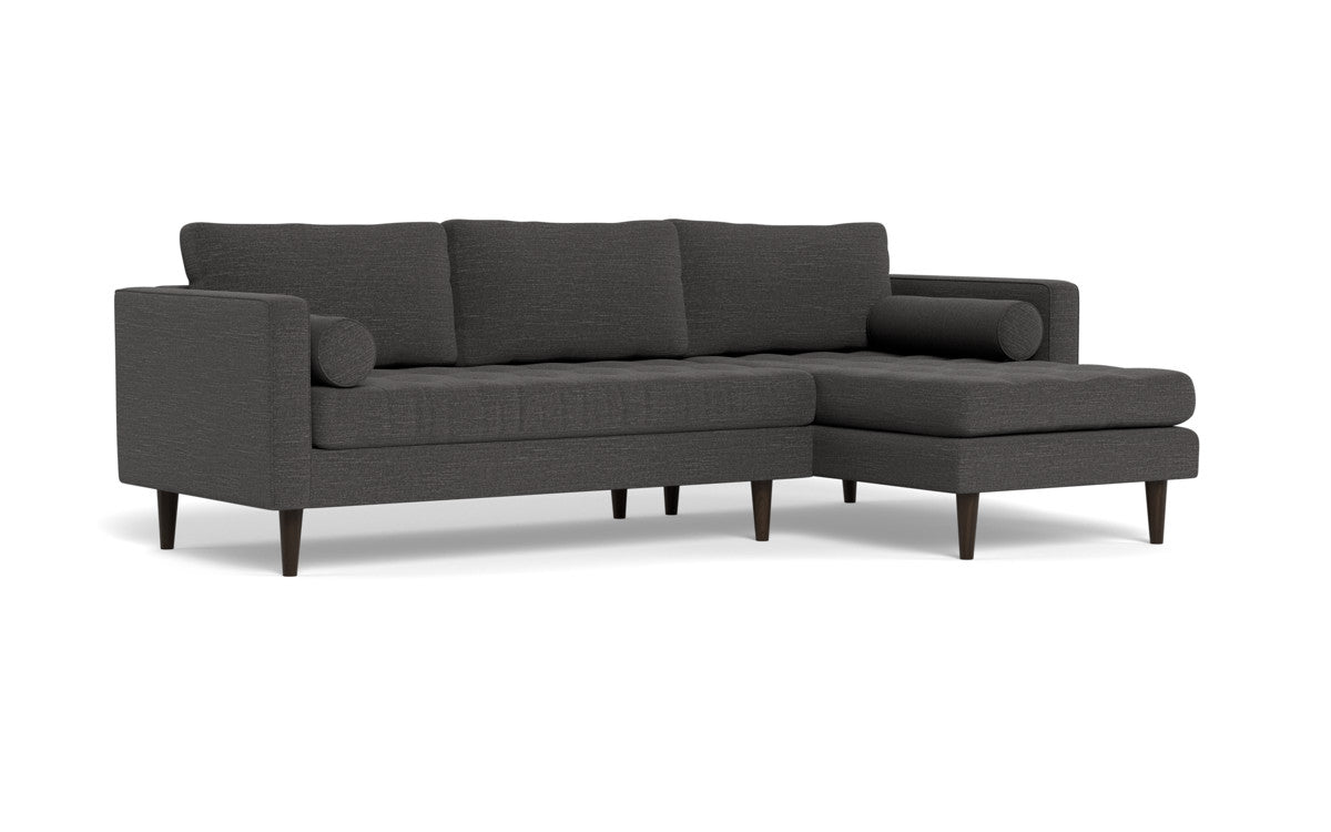 Ladybird 102" Right Chaise Sectional - Curious Charcoal
