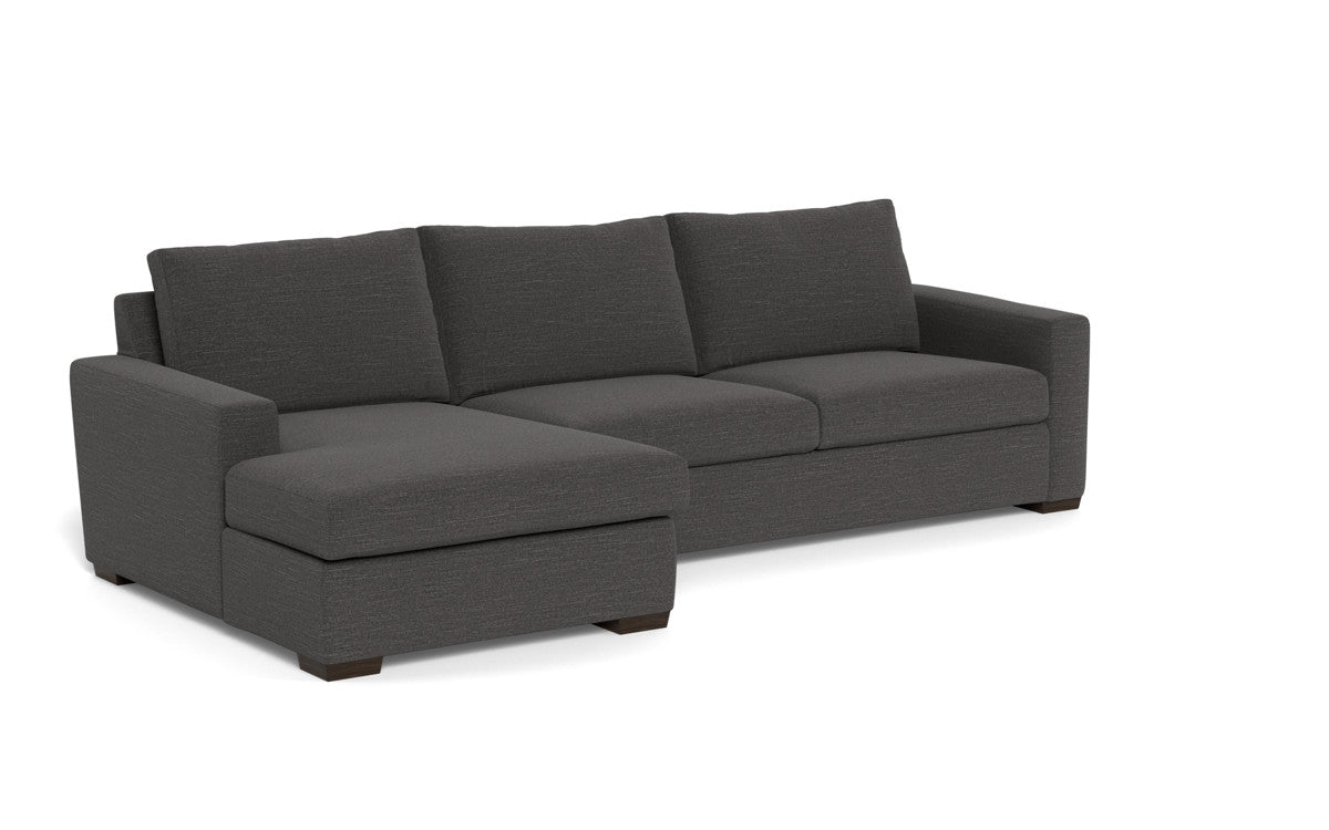 Mesa 123" Left Chaise Sectional - Curious Charcoal