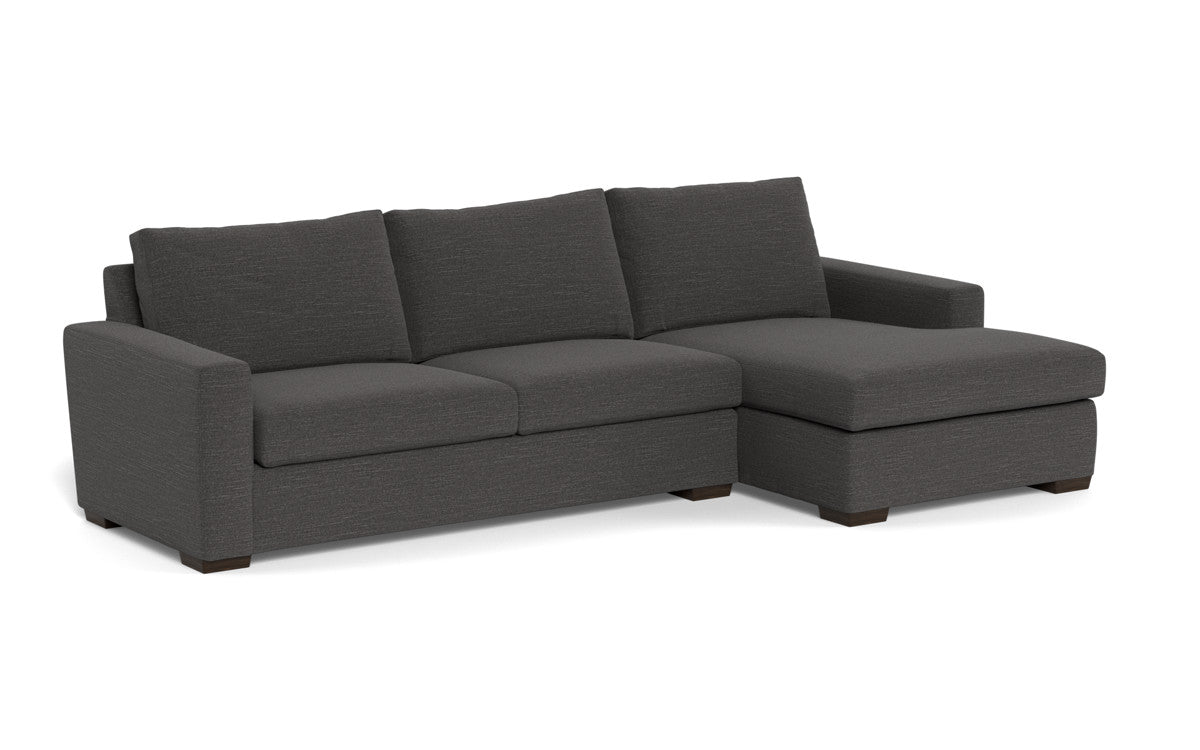 Mesa 123" Right Chaise Sectional - Curious Charcoal
