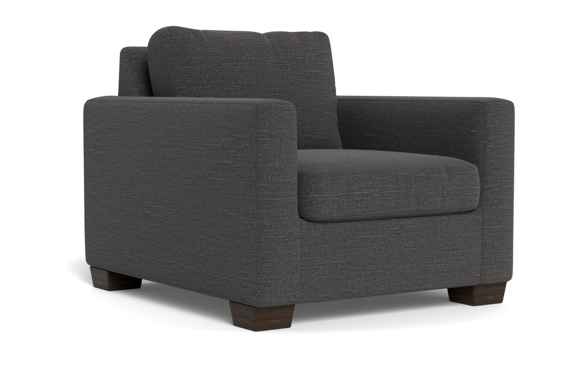 Track 36" Arm Chair - Curious Charcoal