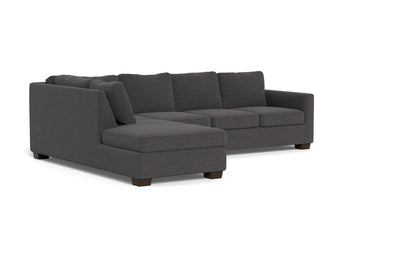 Track 121" Left Chaise Sleeper Sectional - Curious Charcoal