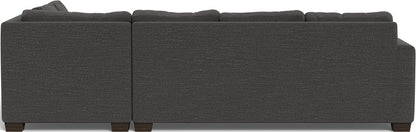 Track 121" Right Chaise Sleeper Sectional - Curious Charcoal
