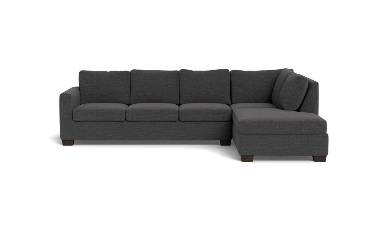 Track 121" Right Chaise Sleeper Sectional - Curious Charcoal