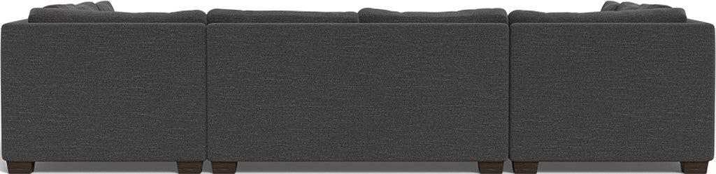 Track 141" Corner Sofa U Sectional - Curious Charcoal