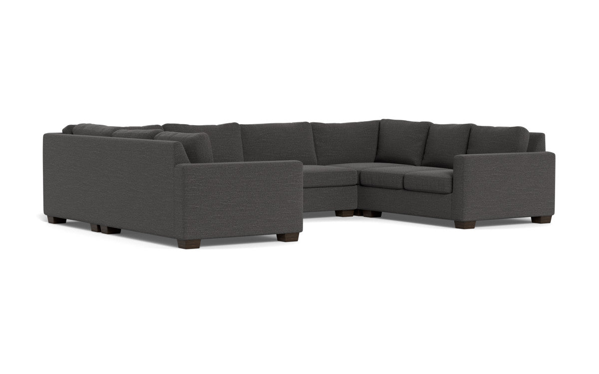 Track 141" Corner Sofa U Sectional - Curious Charcoal