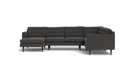 Wallace 130" Corner Sectionals w. Left Chaise - Curious Charcoal