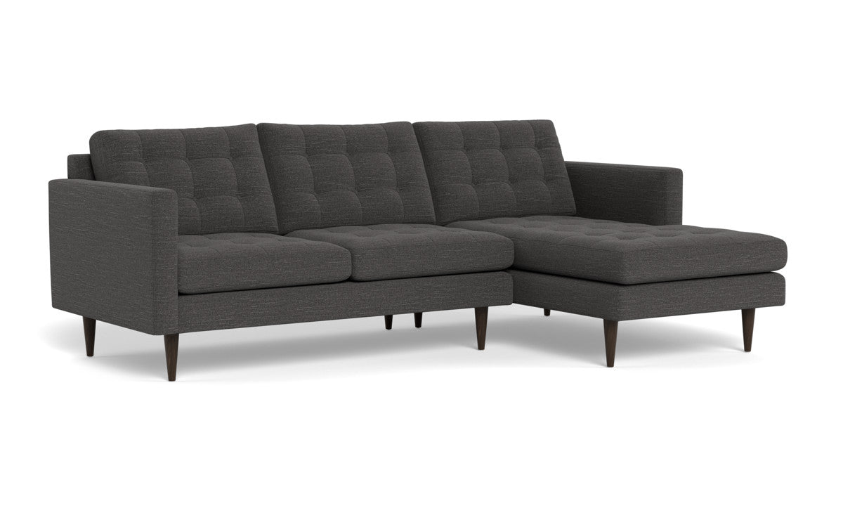 Wallace 98" Right Chaise Sectional - Curious Charcoal