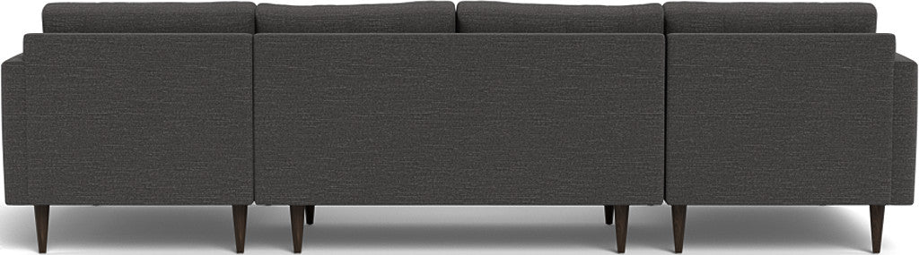 Wallace 126" Double Chaise U Sectional - Curious Charcoal