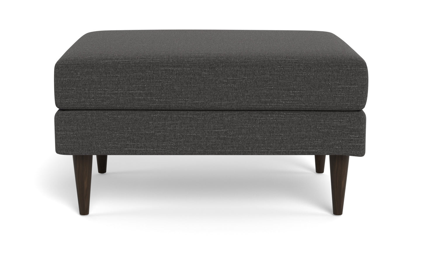 Wallace Untufted Ottoman - Curious Charcoal