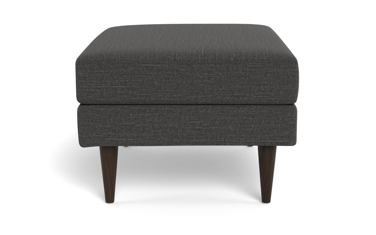 Wallace Untufted Ottoman - Curious Charcoal