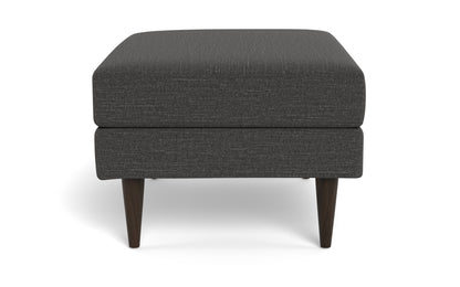 Wallace Untufted Ottoman - Curious Charcoal