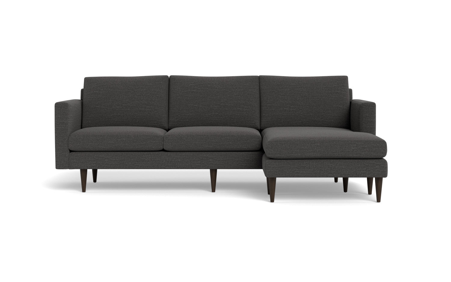 Wallace 98" Untufted Reversible Chaise Sofa - Curious Charcoal
