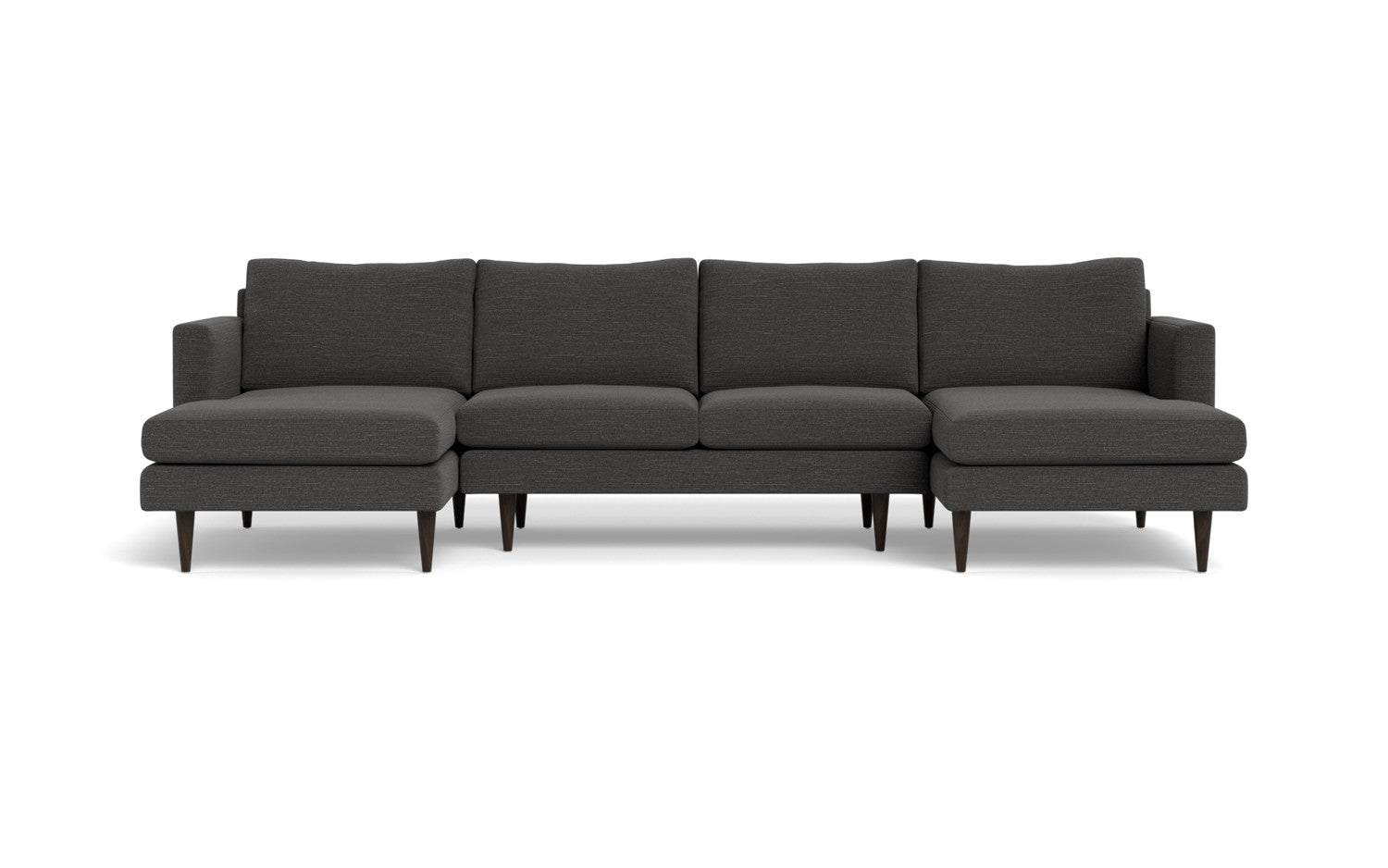 Wallace 126" Untufted Double Chaise U Sectional - Cordova Mineral