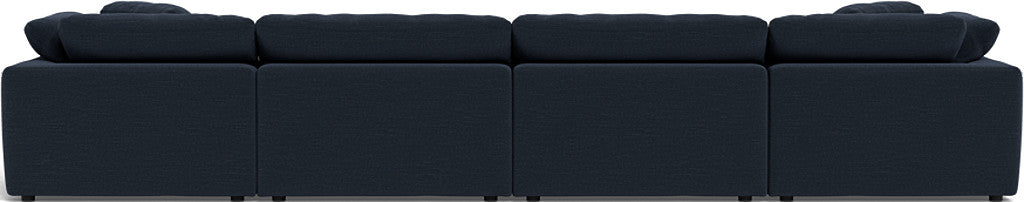 Fluffy 178" 4 Piece Sectional W/Double Otto - Curious Eclipse
