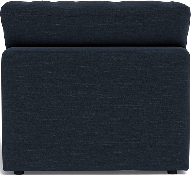 Fluffy Small Armless Chair - Curious Charcoal