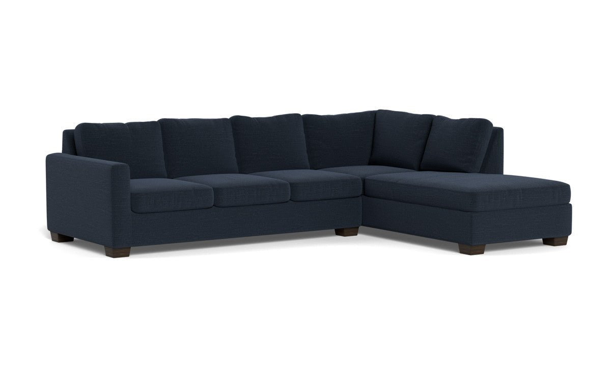 Track 121" Right Chaise Sleeper Sectional - Curious Charcoal