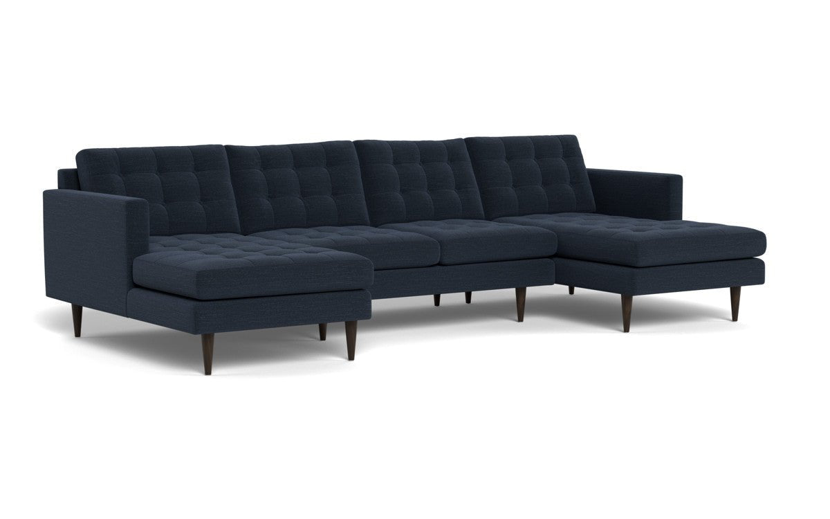 Wallace 126" Double Chaise U Sectional - Curious Eclipse