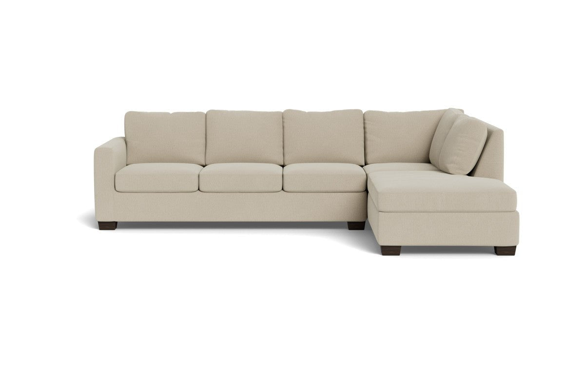 Track 121" Right Chaise Sleeper Sectional - Curious Pearl