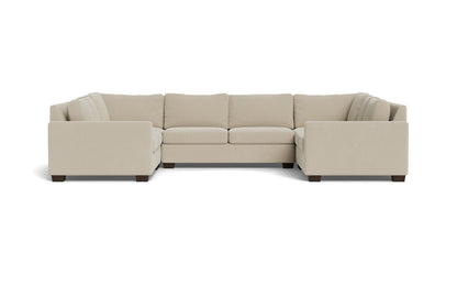 Track 141" Corner Sofa U Sectional - Curious Pearl