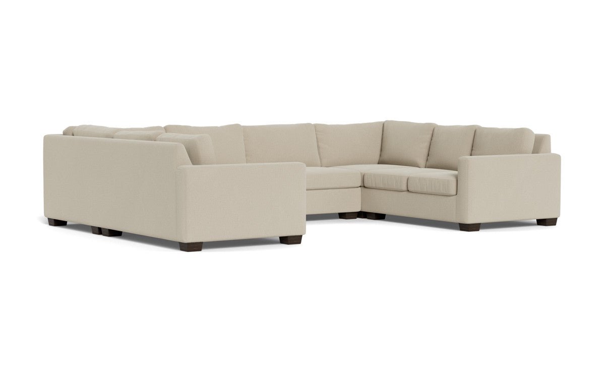 Track 141" Corner Sofa U Sectional - Curious Pearl