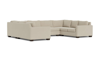 Track 141" Corner Sofa U Sectional - Curious Pearl