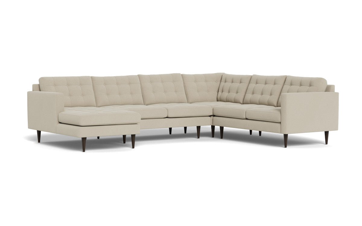 Wallace 130" Corner Sectionals w. Left Chaise - Curious Pearl