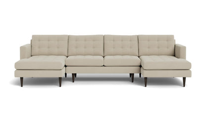 Wallace 126" Double Chaise U Sectional - Curious Pearl