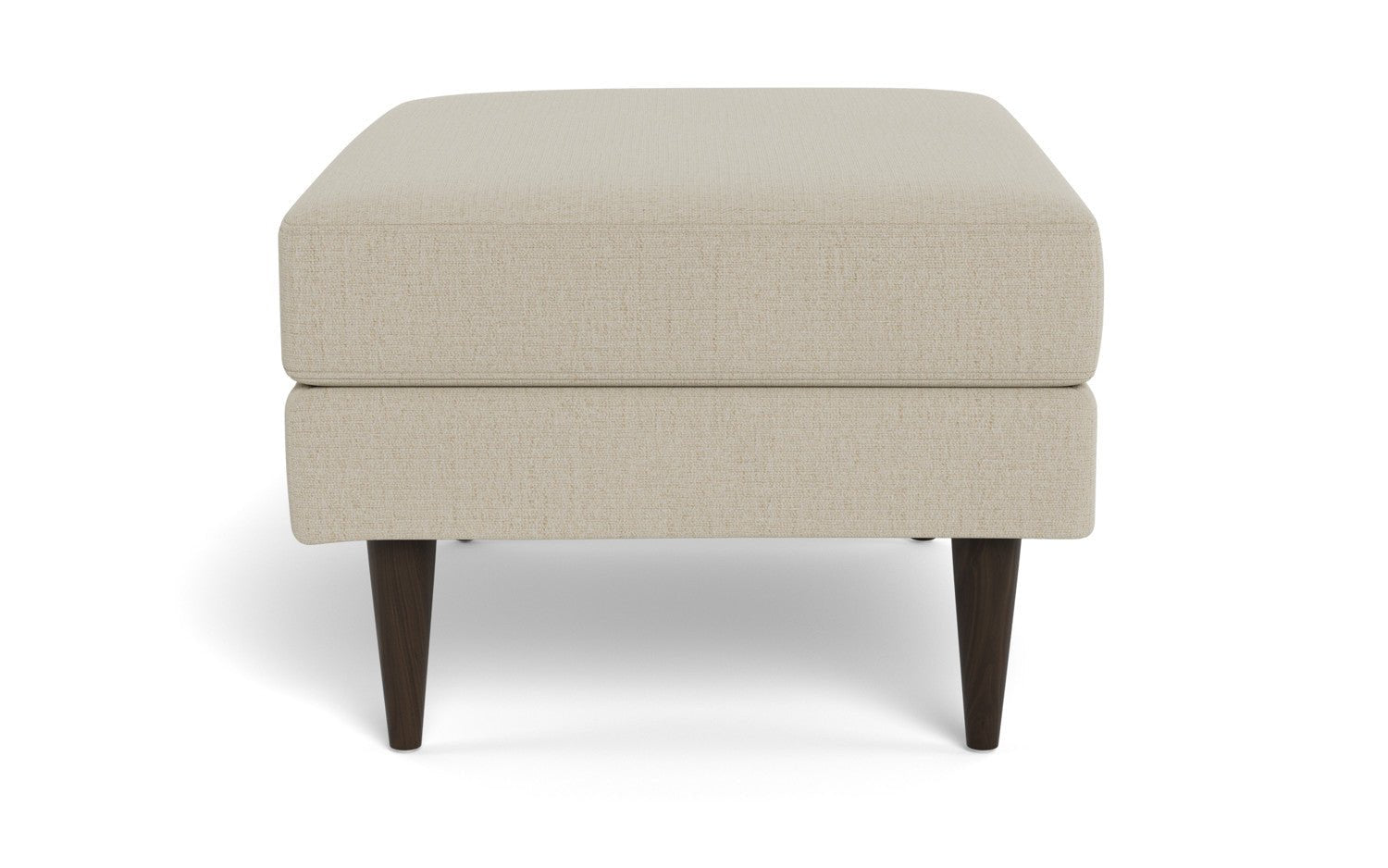 Wallace Untufted Ottoman - Curious Pearl