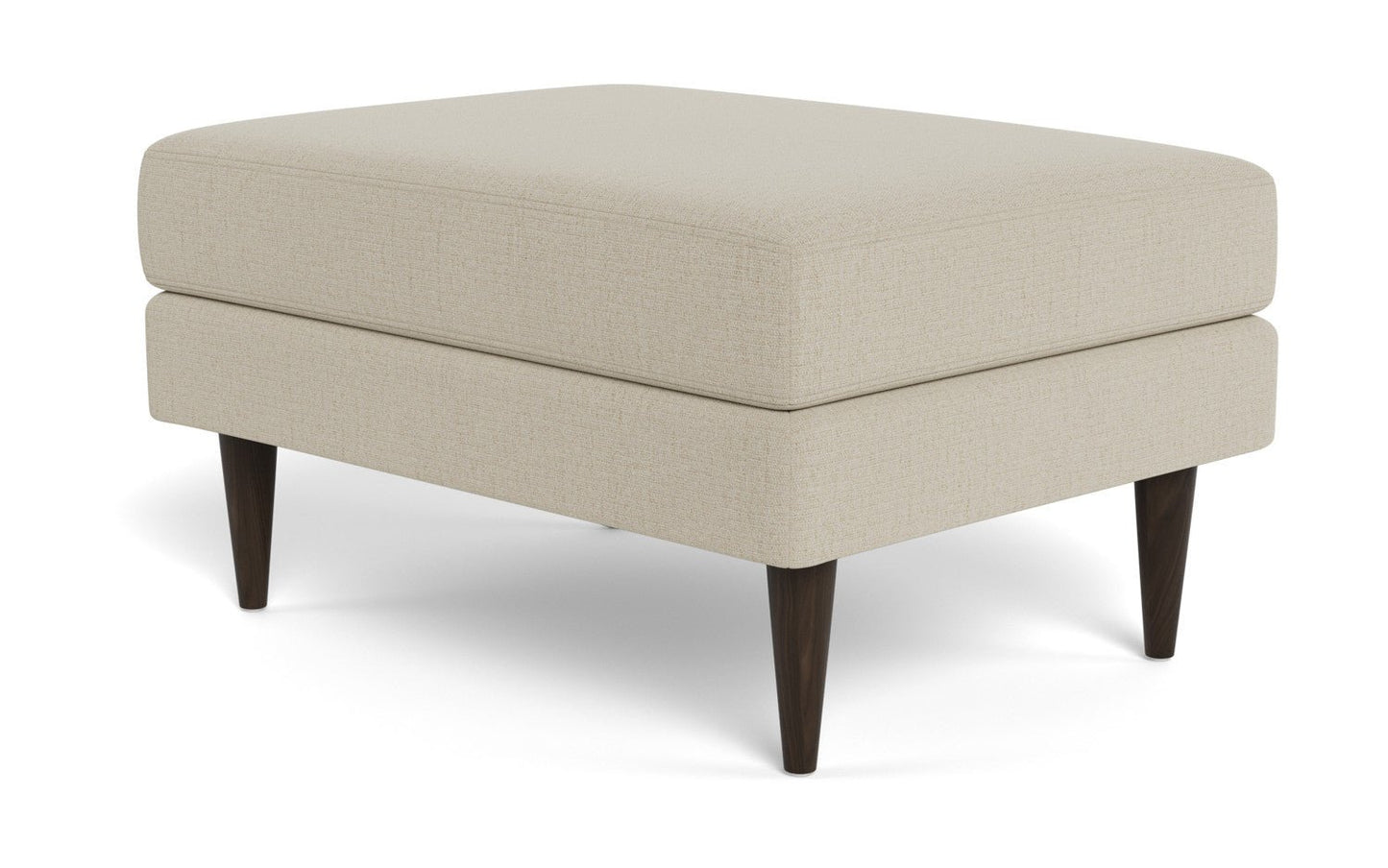 Wallace Untufted Ottoman - Curious Pearl