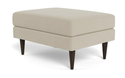 Wallace Untufted Ottoman - Curious Pearl