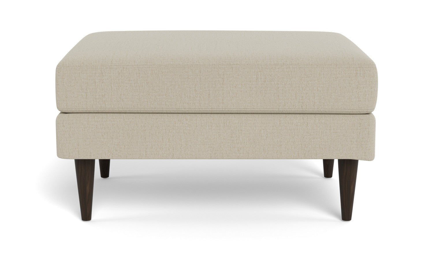 Wallace Untufted Ottoman - Curious Pearl