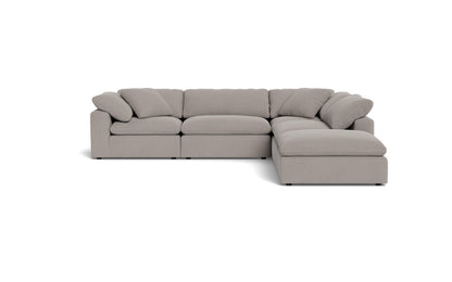Fluffy 133.5" 4 Piece Sectional w/Otto - Curious Silverpine