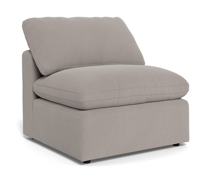 Fluffy Small Armless Chair - Curious Silverpine