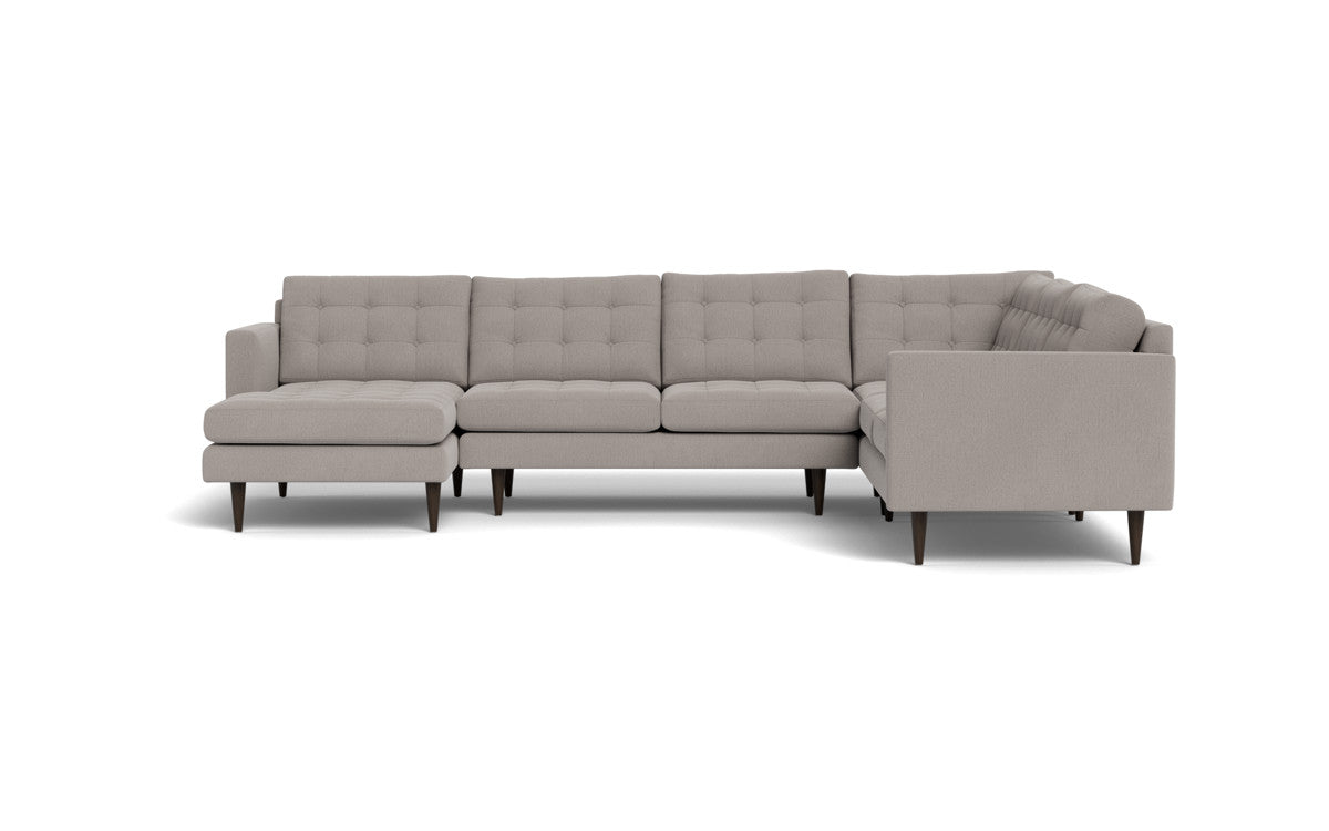 Wallace 130" Corner Sectionals w. Left Chaise - Curious Silverpine