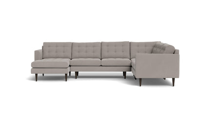 Wallace 130" Corner Sectionals w. Left Chaise - Curious Silverpine