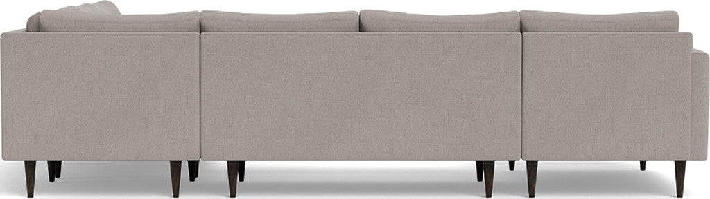 Wallace 130" Untufted Corner Sectionals w. Left Chaise - Curious Silverpine