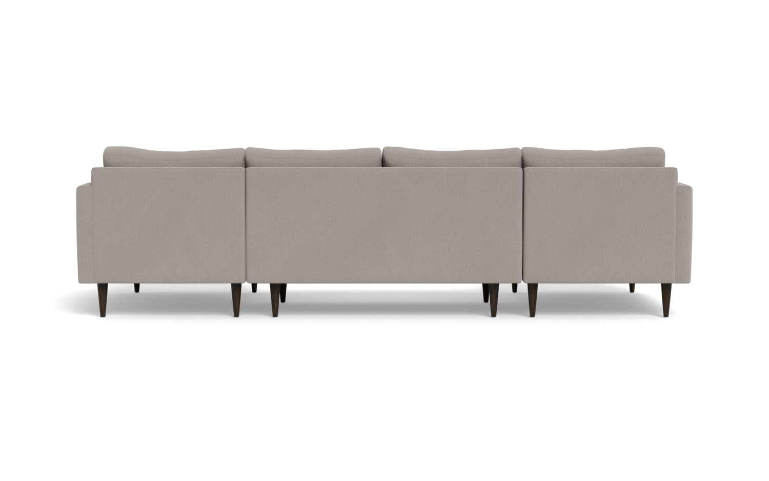 Wallace 126" Untufted Double Chaise U Sectional - Curious Silverpine