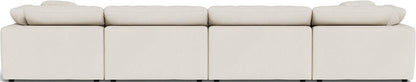 Fluffy 178" 4 Piece Sectional W/Double Otto - Curious Snow