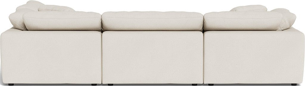 Fluffy 133.5" 4 Piece Sectional w/Otto - Curious Snow