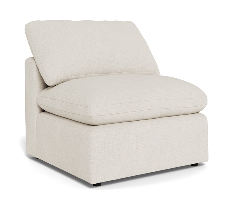 Fluffy Small Armless Chair - Curious Snow