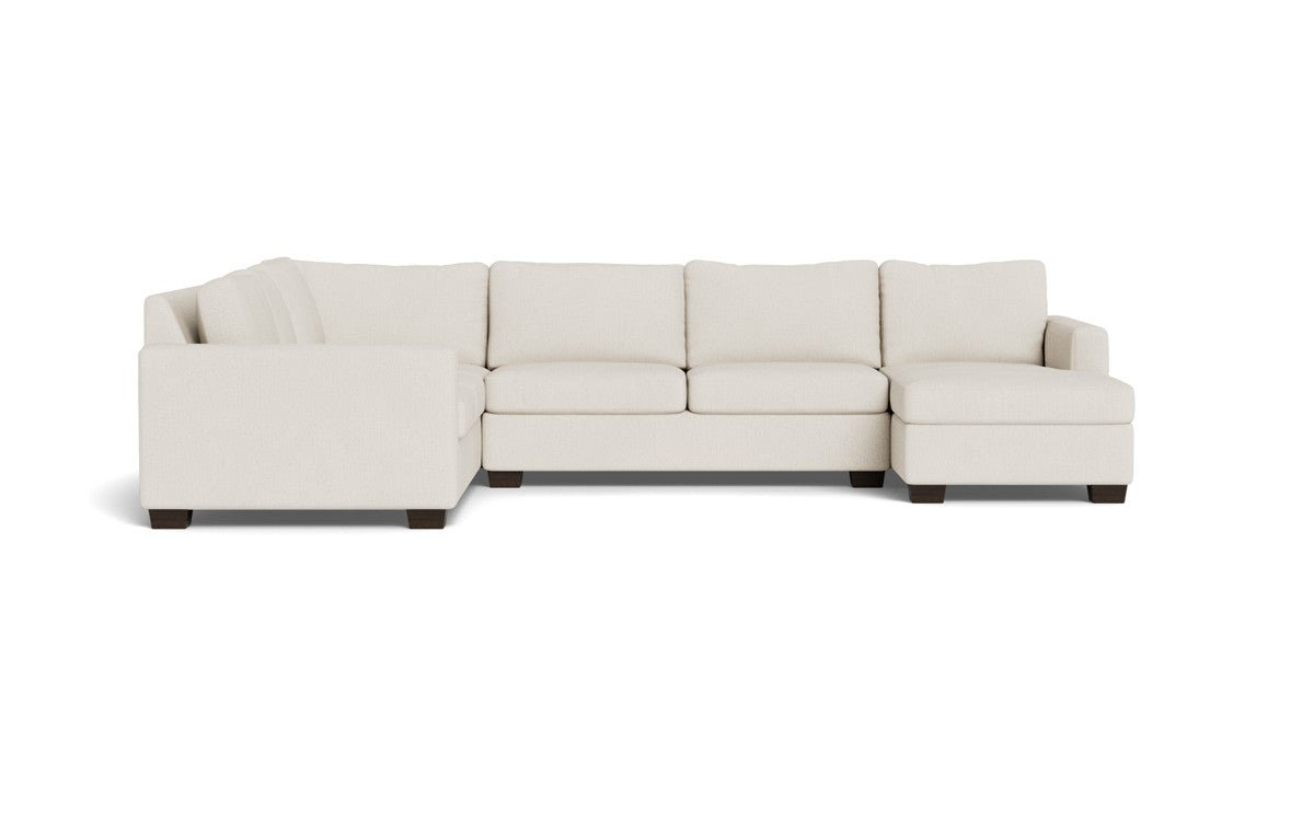 Track 141" Corner Sectionals w. Right Chaise - Curious Snow