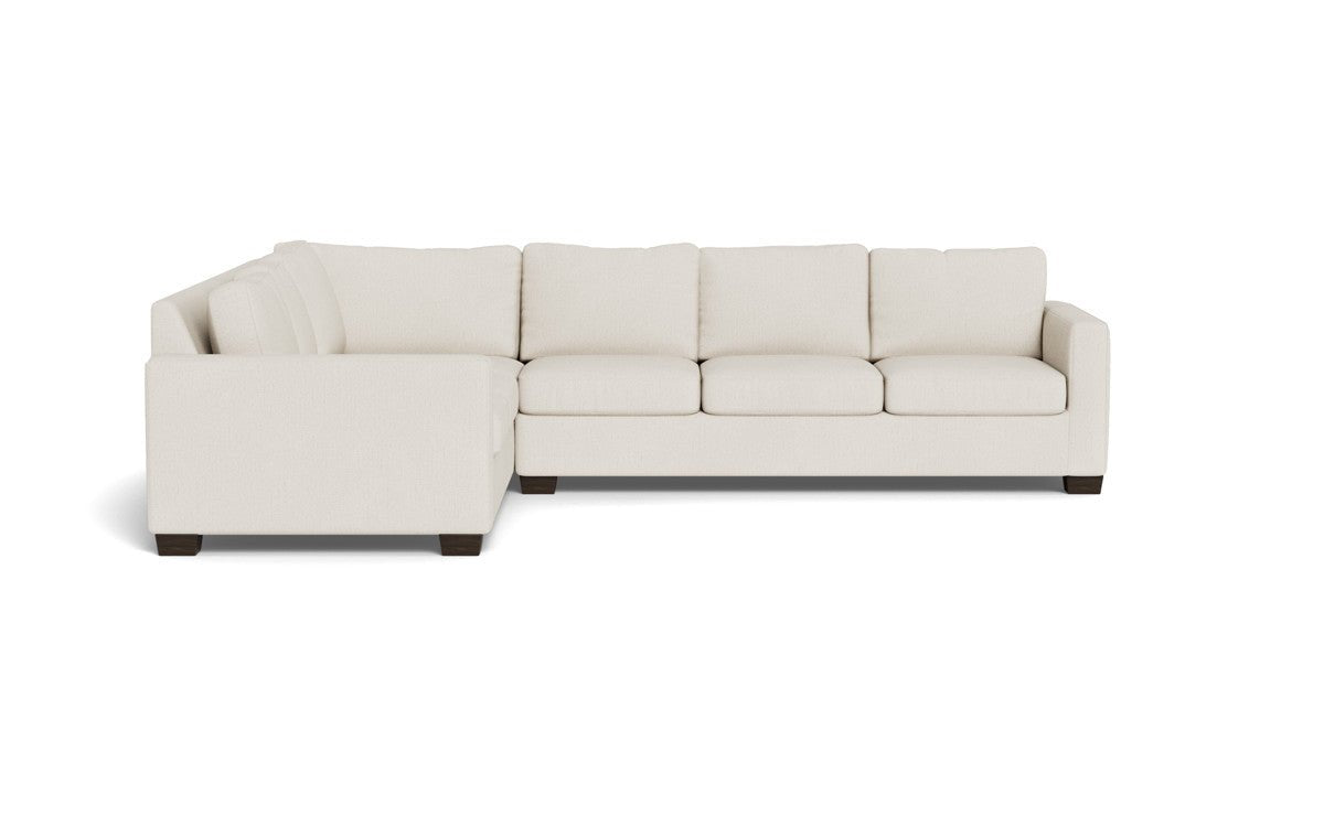 Track 121" Left Corner Sectional - Curious Snow