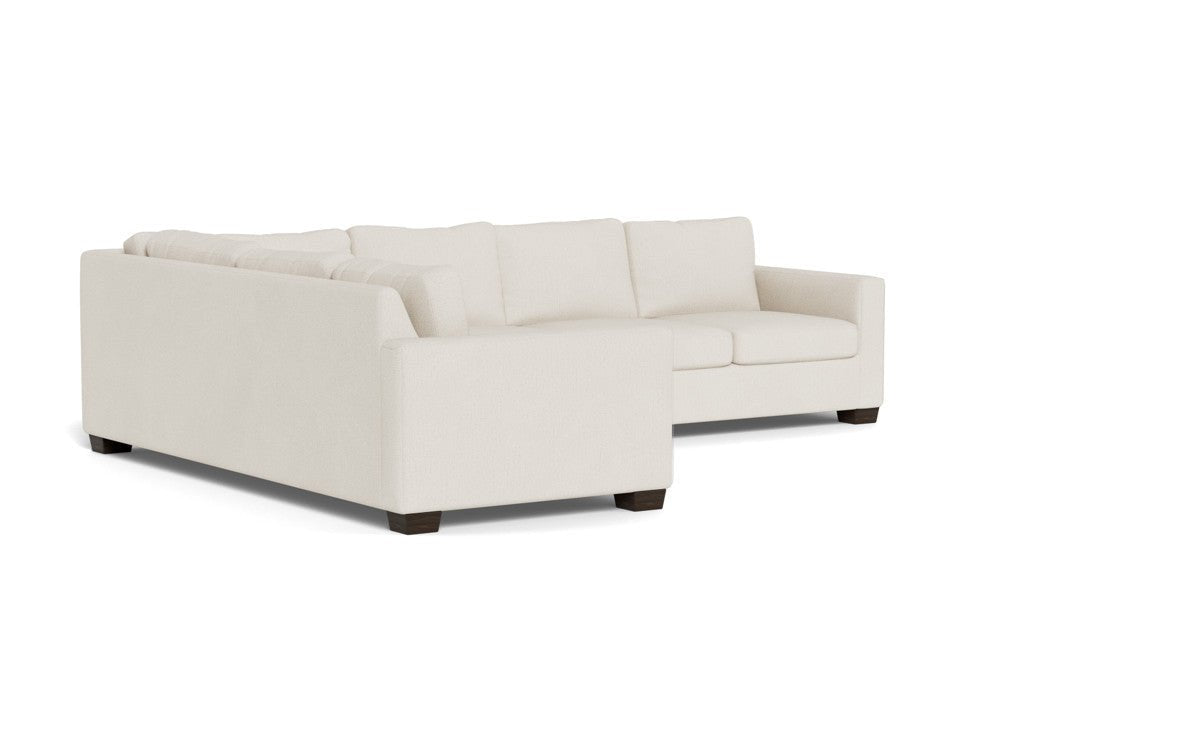 Track 121" Left Corner Sectional - Curious Snow