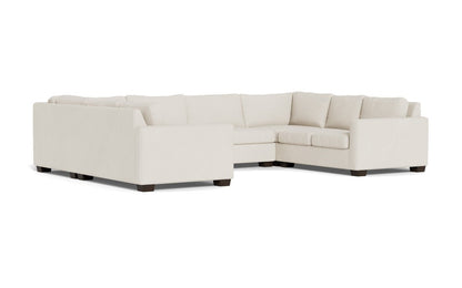 Track 141" Corner Sofa U Sectional - Curious Snow