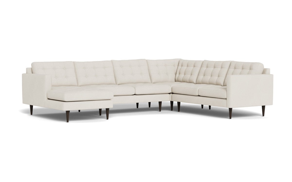 Wallace 130" Corner Sectionals w. Left Chaise - Curious Snow
