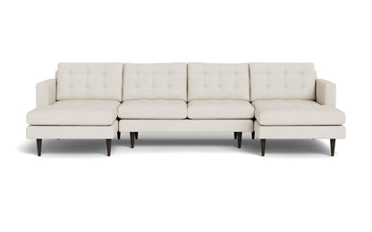 Wallace 126" Double Chaise U Sectional - Curious Snow