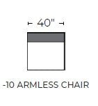 Cherrywood Armless Chair - Dream Forest