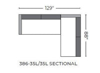 Cherrywood 129" LAF/LAF Sofa Sectional -