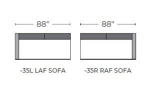 Cherrywood Laf Sofa - Wiley Ink